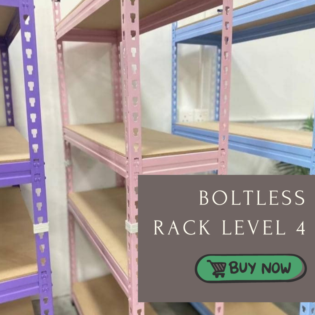 Boltless Rack Layer Tier Rak Besi Tingkat Dapur Shelf