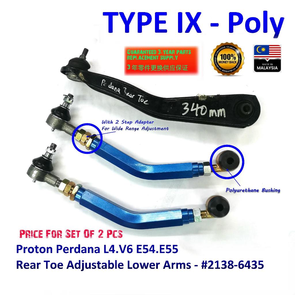 Proton Perdana L4 V6 E54 E55 Rear Toe Adjustable Lower Arms 2138