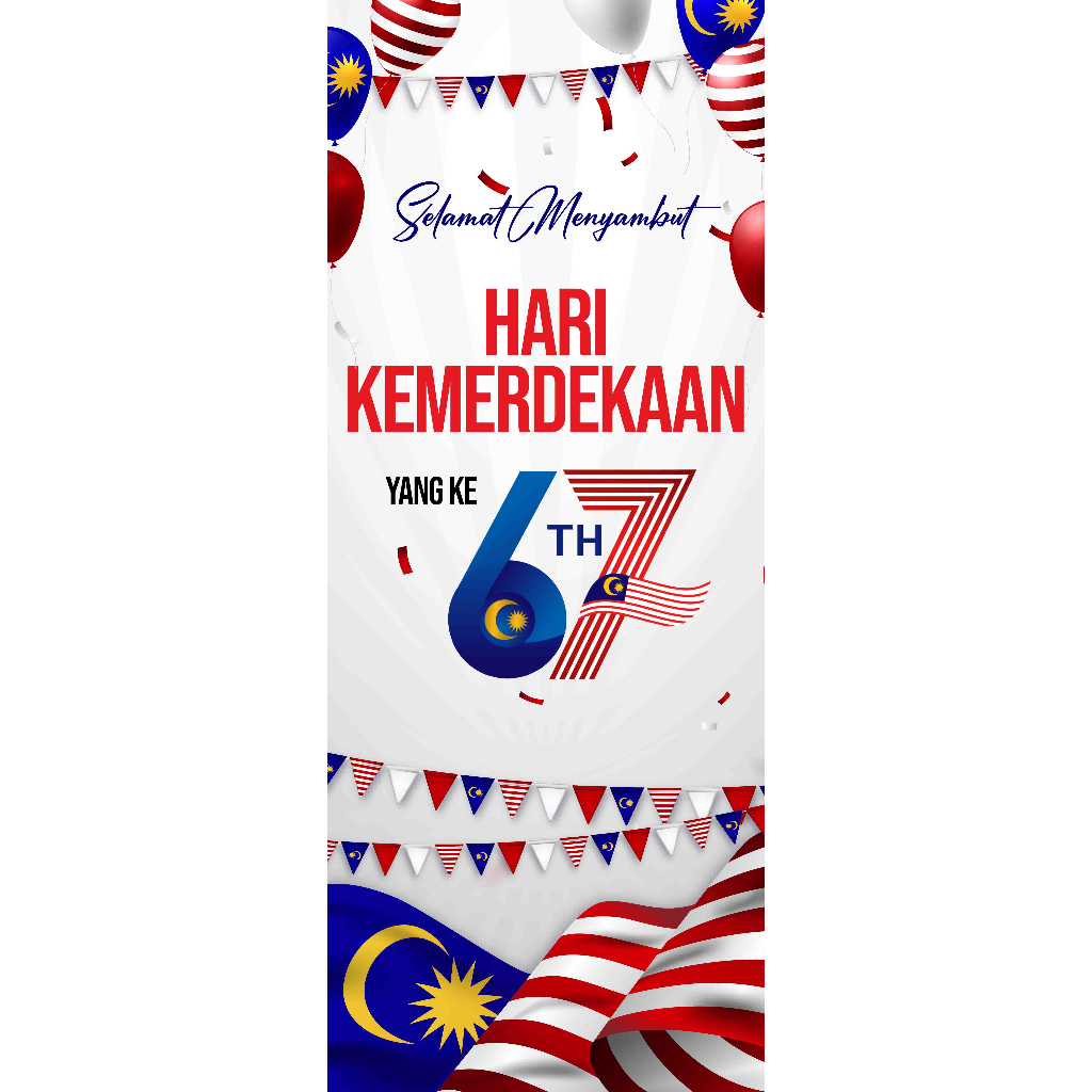 Bunting Merdeka Bunting Sambutan Kemerdekaan Malaysia