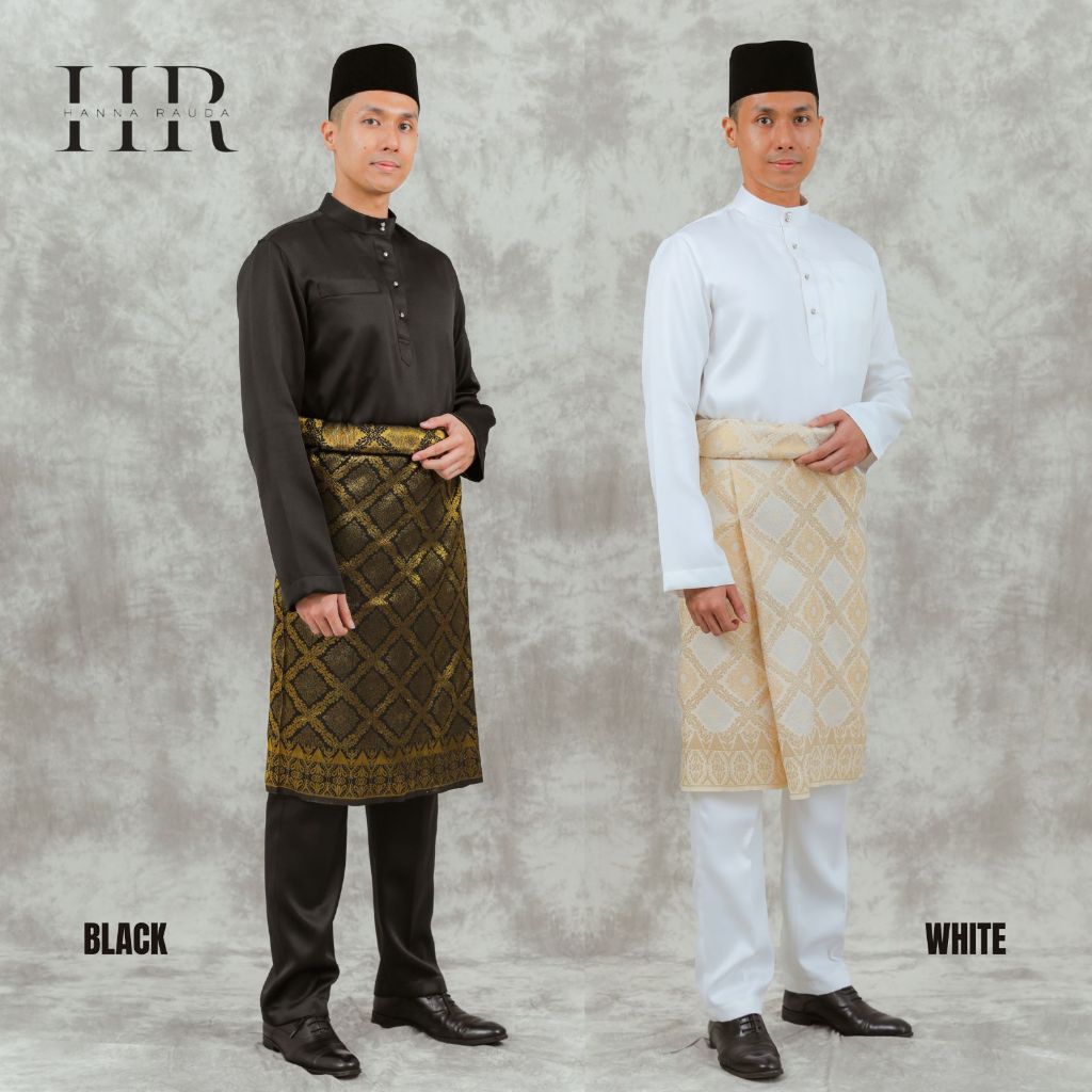 BAJU MELAYU MATERIAL DUCHESS By HANNA RAUDA CEKAK MUSANG FREE BUTANG