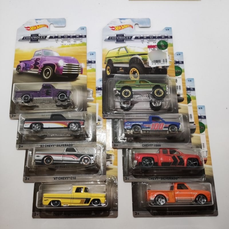 Hot Wheels Chevrolet Trucks Th Anniversary Set Shopee Malaysia