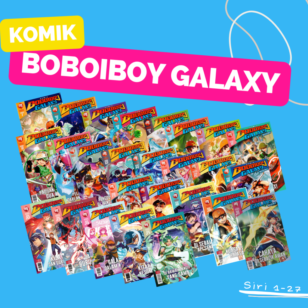 Siri 1 27 Komik Boboiboy Galaxy Animonsta EB Shopee Malaysia