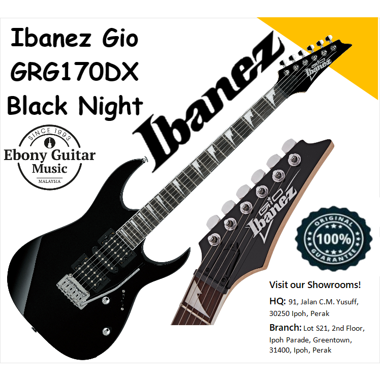 Ibanez Gio Grg Dx Electric Guitar With Hsh Pick Up Black Night