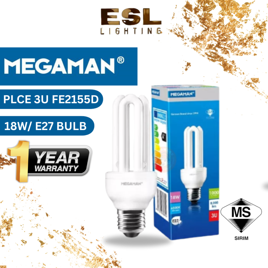 Esl Linghting Megaman Plce U Energy Saving Bulb Fe D W E K