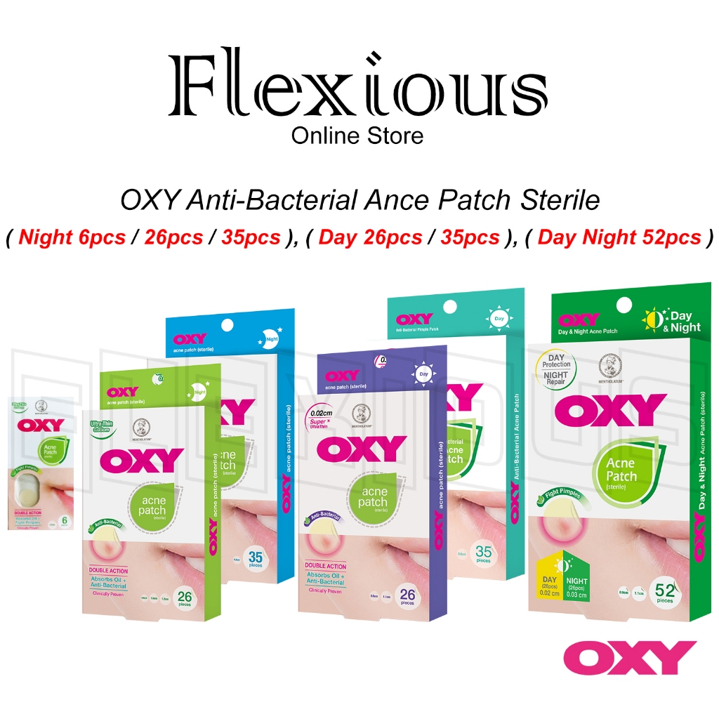 Oxy Mentholatum Anti Bacterial Acne Patch Sterile Night S S