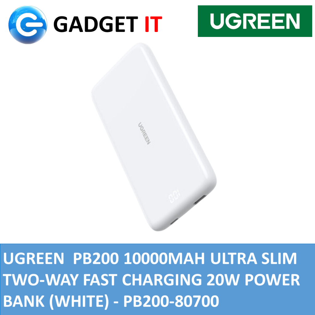 Ugreen Mah Ultra Slim Quick Charging W Power Bank W Pb