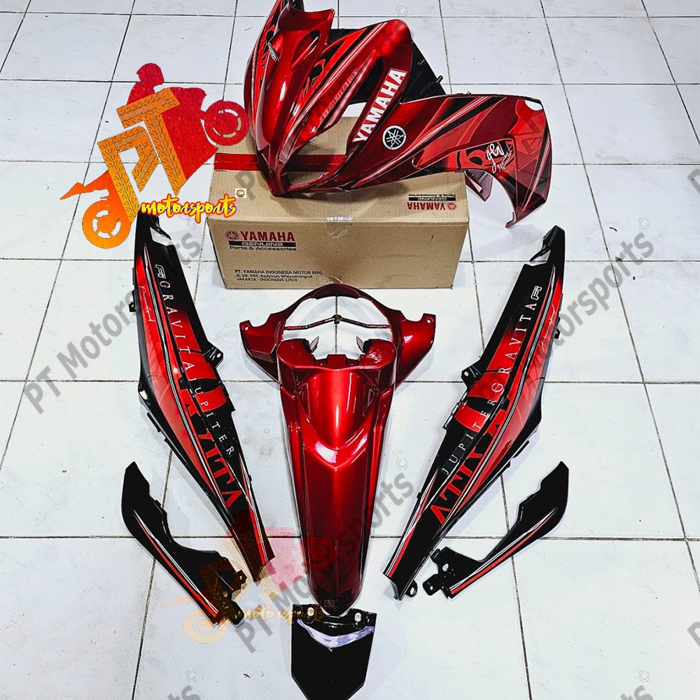 Gravita Yamaha Lagenda 115Fi 115 FI SRL 115FI Cover Set Red Black RM7