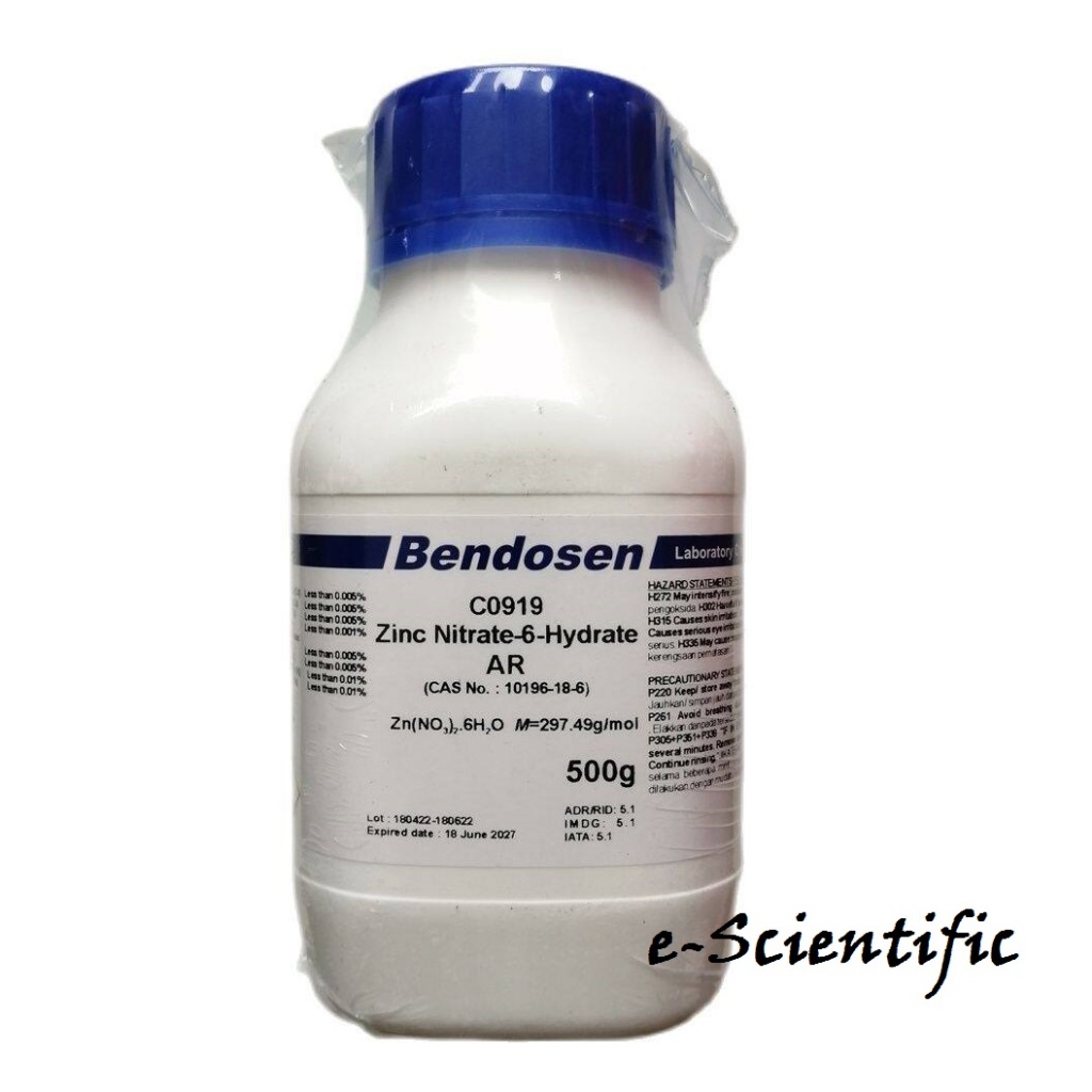 Zinc Nitrate Hexahydrate Ar G Bendosen Shopee Malaysia