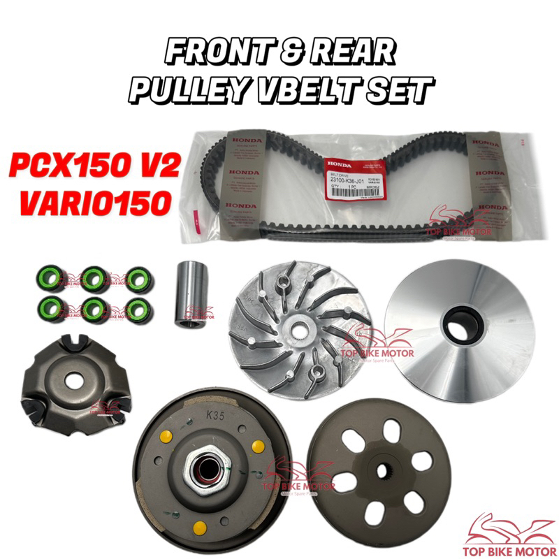 Honda Pcx V Vario K Front Rear Pulley Set Depan