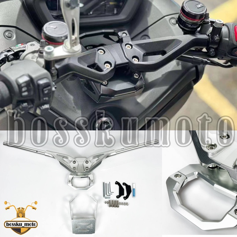 Xmax V V Handle Bar Naked Handlebar Cnc Riser Shopee Malaysia