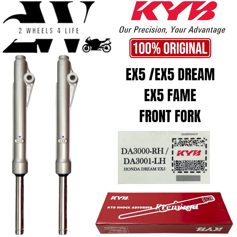 HONDA EX5 FAME EX5 DREAM FRONT FORK SET FRONT FORK ASSY 100 ORIGINAL