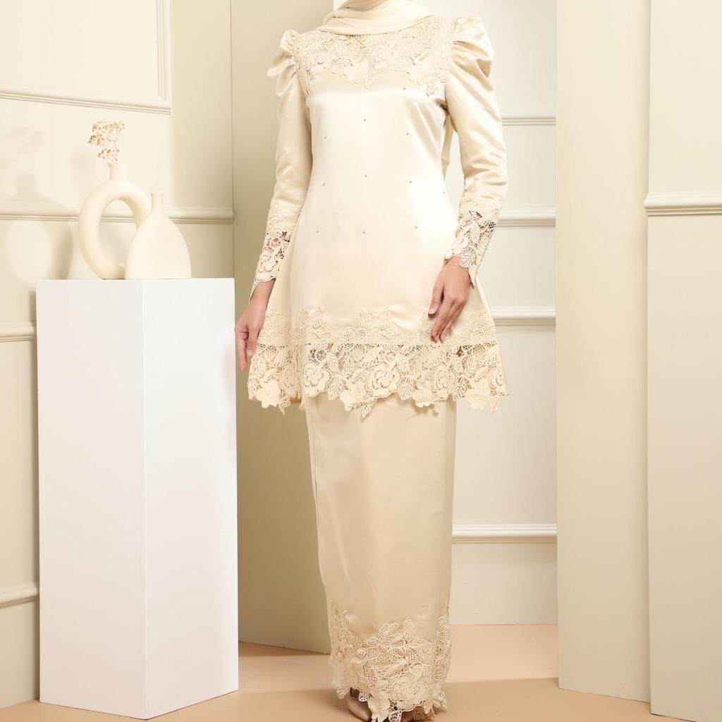 LAURA Limited MINI KURUNG PUFF EXCLUSIVE Satin Duchess Lace Set