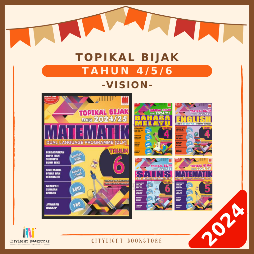 Citylight Buku Latihan Topikal Bijak Kssr Semakan Tahun