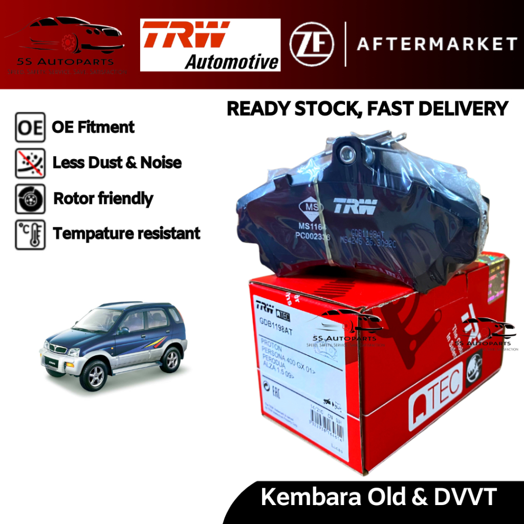 TRW Perodua Kembara Old Kembara DVVT Front Depan Disc Pad Set