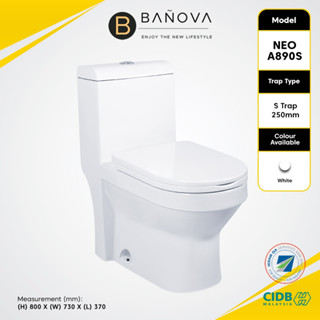 Limit To Unit Per Order Banova One Piece Close Couple Wc Toilet