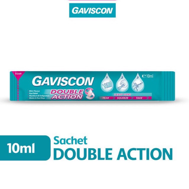 Gaviscon Double Action Liquid Sachet Heartburn Indigestion Ml