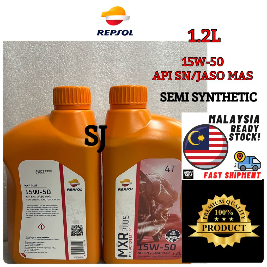 L Original Repsol Semi Synthetic W Mxr Plus Sn Jaso Ma