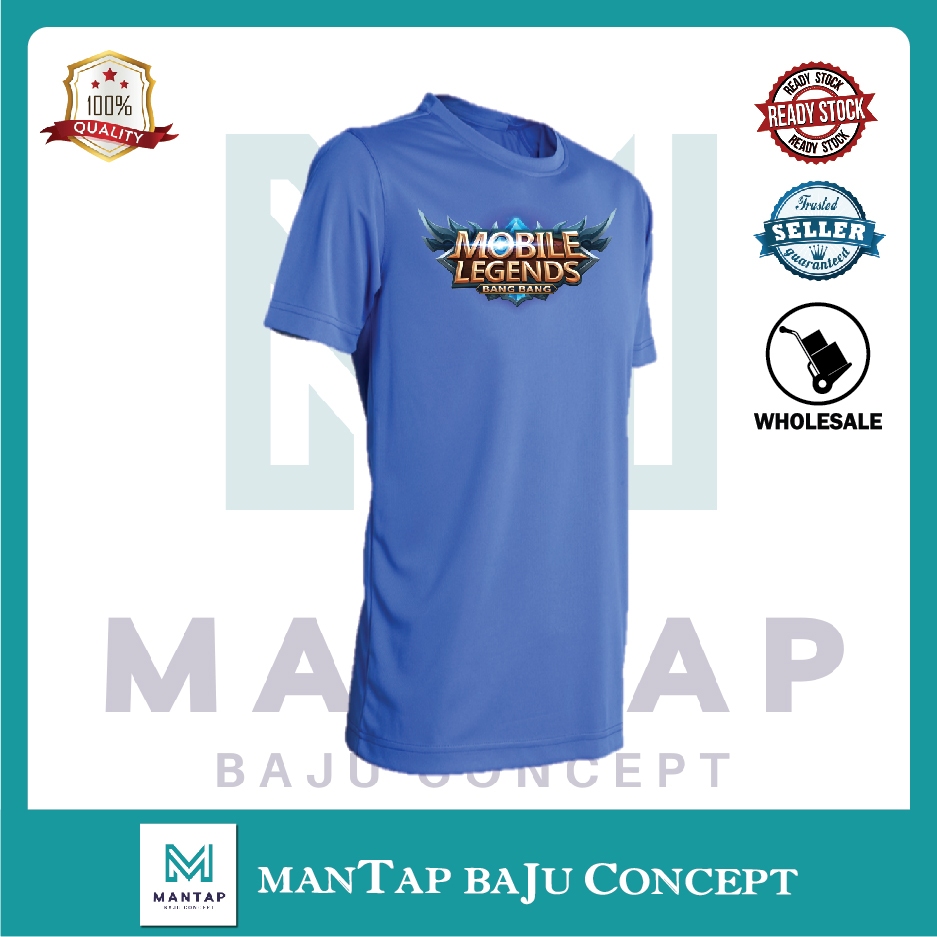 Free Fire Pubg Mobile Legend Baju Graphic Tee Tshirt Shirt Game Gamer