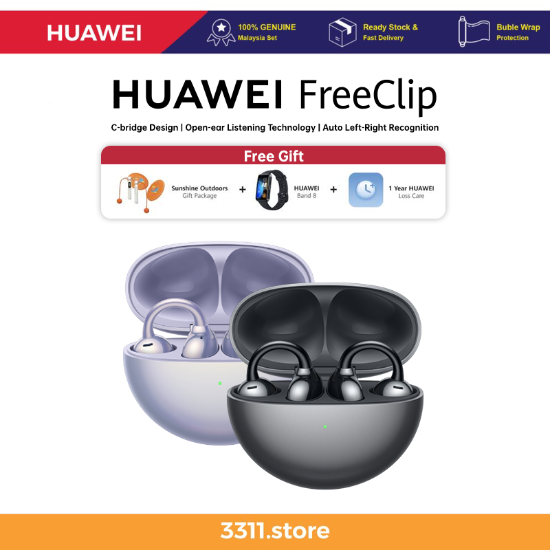 Huawei Freeclip C Bridge Design Open Ear Listening Technology