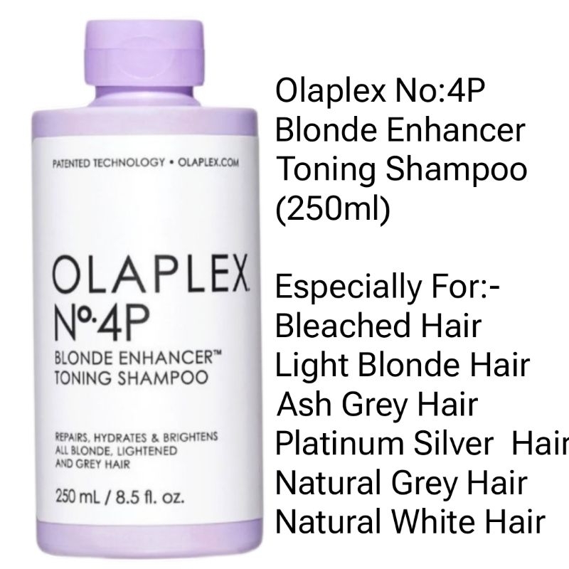 Olaplex No 4P Purple Shampoo For Blonde Enhancing Toning Shampoo 250ml