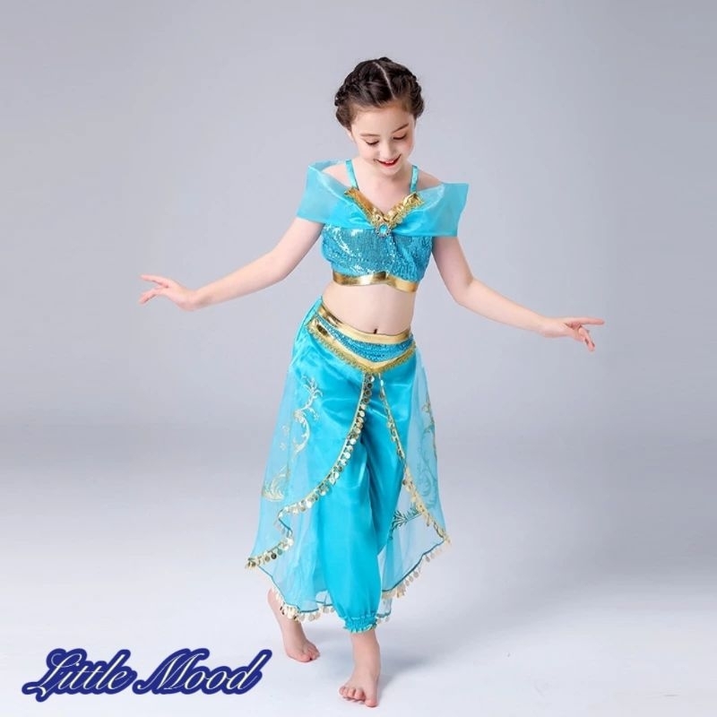 Fairy Taledisney Princess Jasmine Arabian Belly Dance Sequin Cosplay