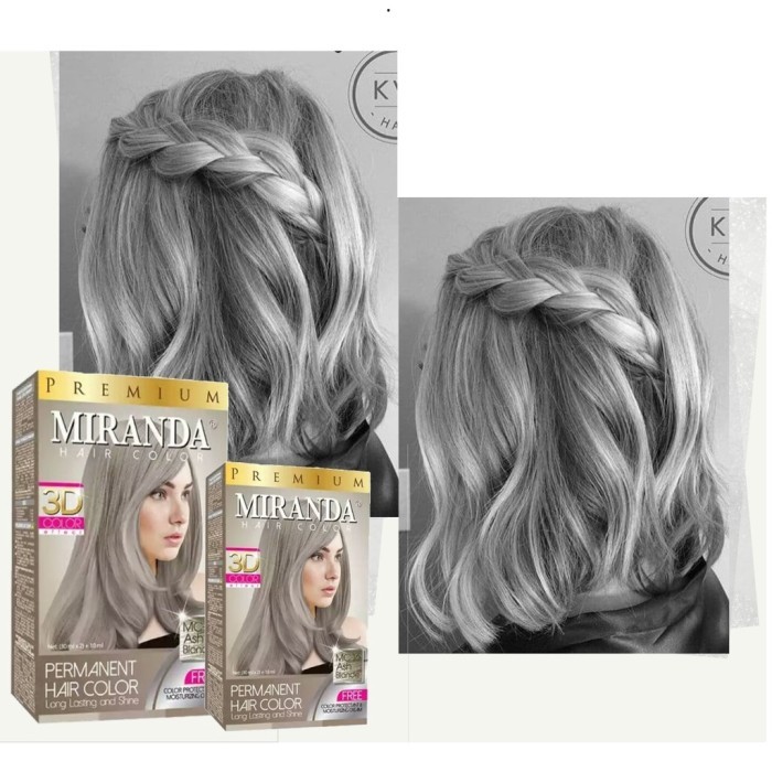 Miranda MC 16 Ash Blonde Cat Rambut Miranda Warna Abu Abu Shopee