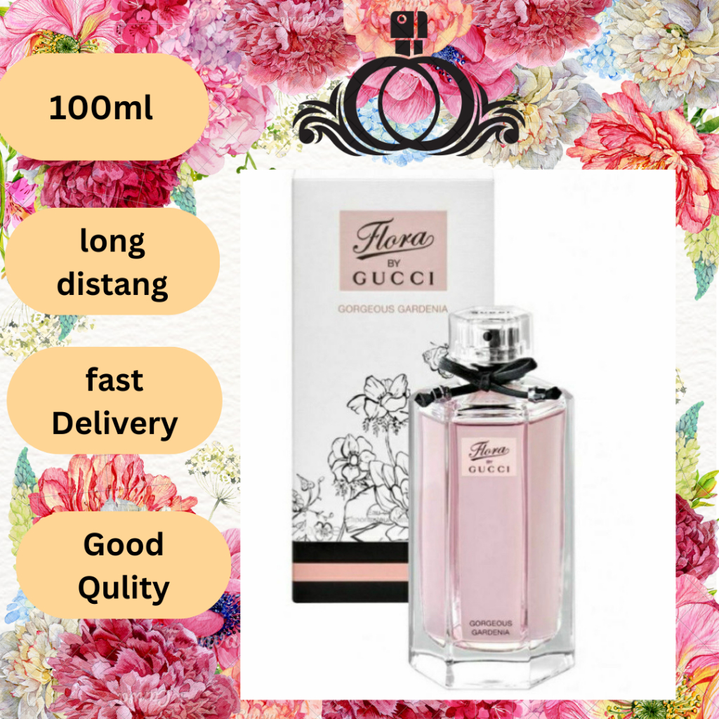 New Gucci Flora Gorgeous Gardenia EDT Perfume For Her 100 Ml Minyak