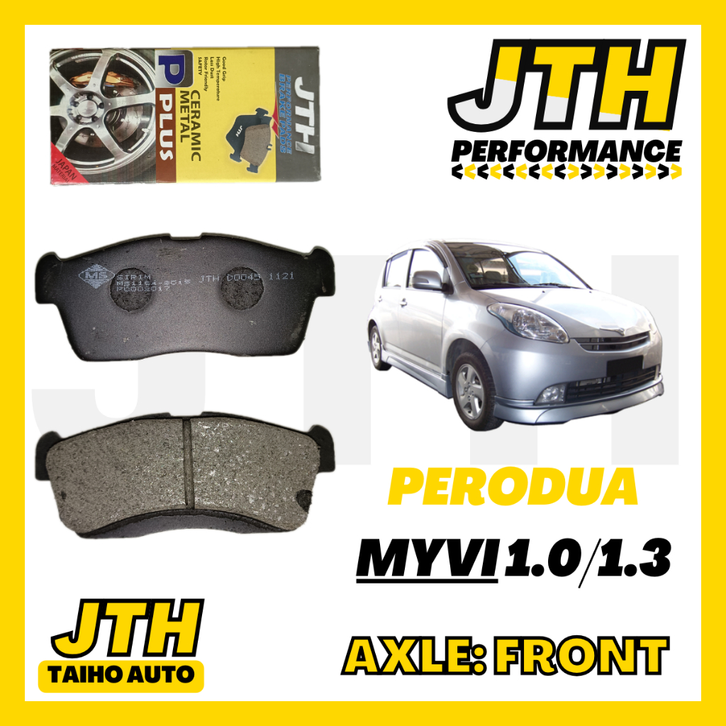 Taihoauto Jth Performance Front Brake Pad Perodua Myvi