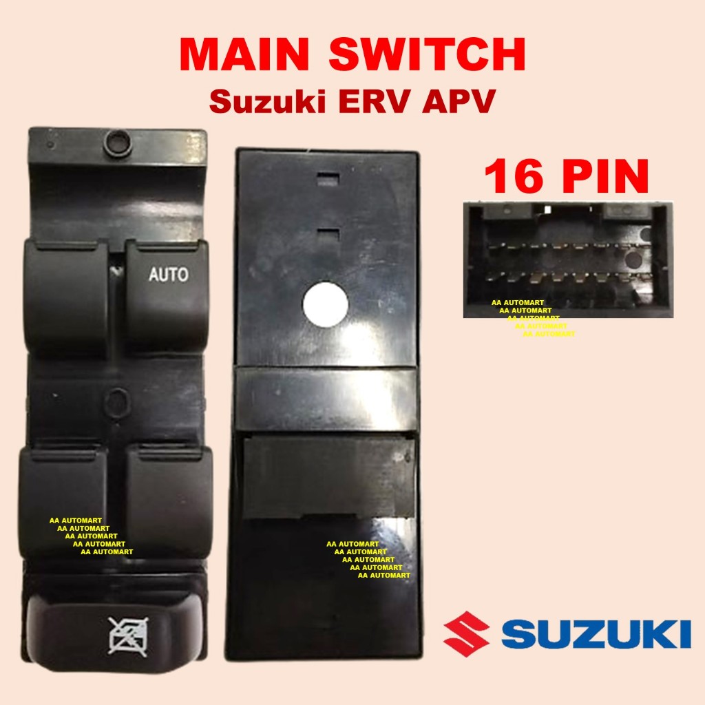 WARRANTY Suzuki ERV APV Main Switch Power Window Main Switch Master