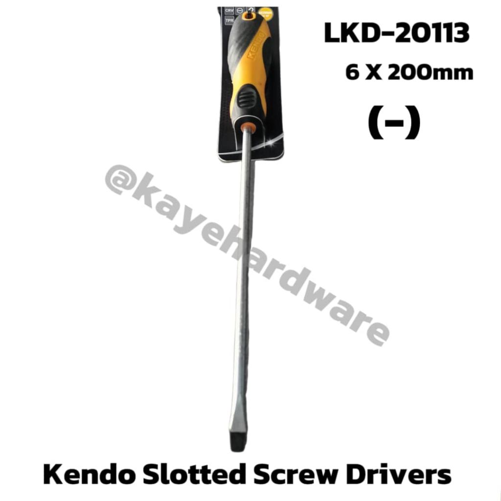 Kendo Slotted Screwdriver X Mm Shopee Malaysia