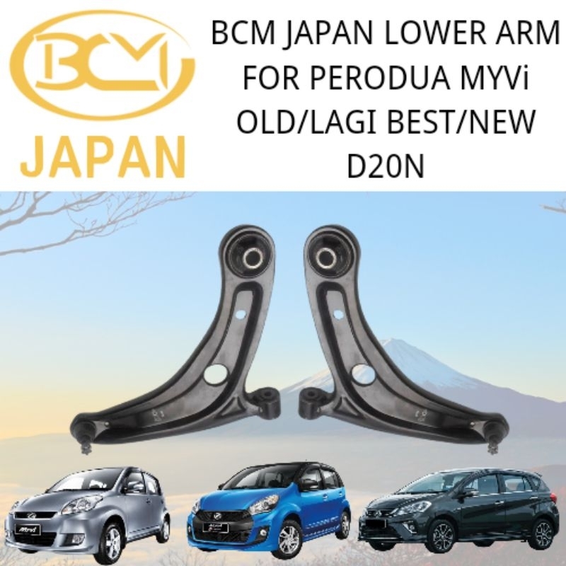 Bcm Japan Lower Arm For Perodua Myvi Old Lagi Best New D N Shopee