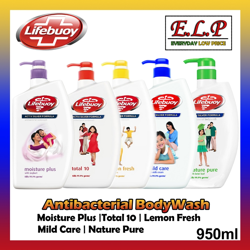 Lifebuoy Active Silver Formula Antibacterial Body Wash 950ml Shopee