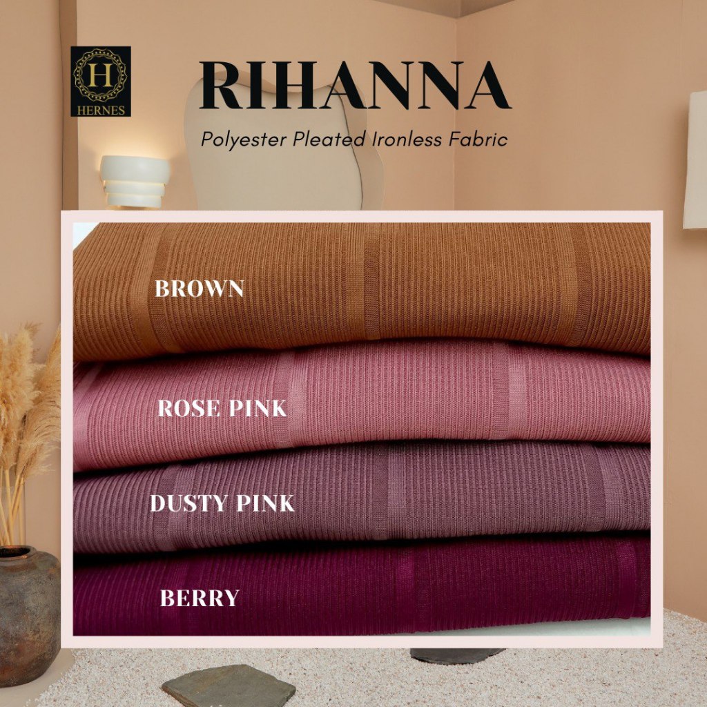 HERNES BLOUSE RIHANNA BLOUSE IRONLESS BLOUSE MUSLIMAH BLOUSE PLEATED