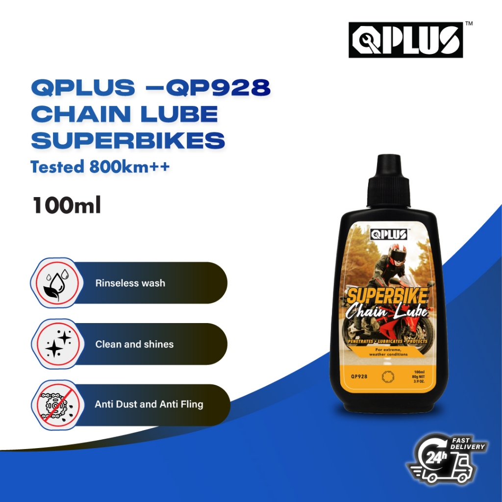 QPlus QP928 Superbike Chain Lube 100ml Advanced Rust Protection