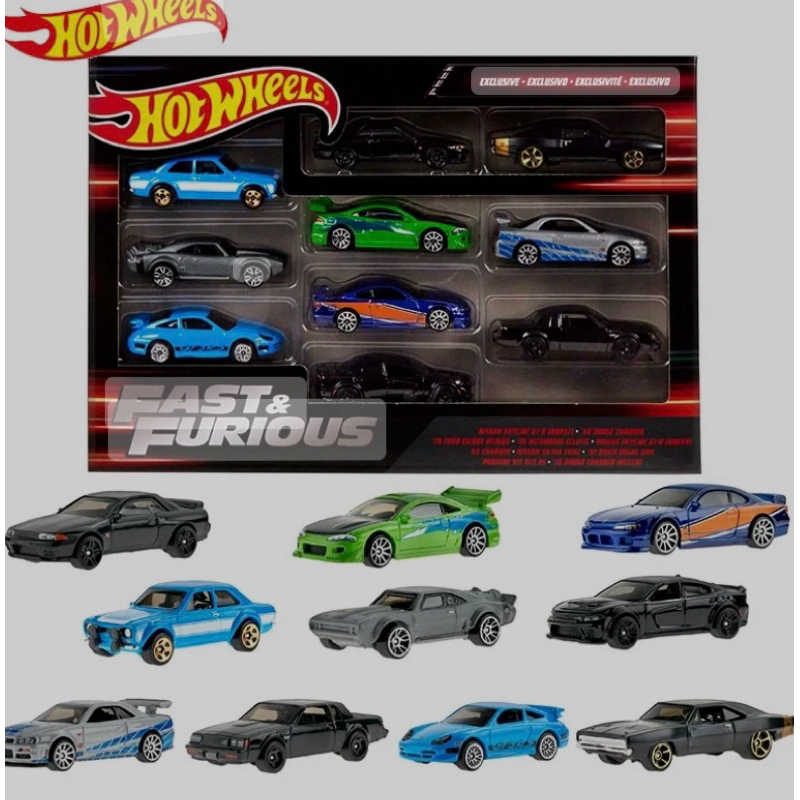 Ready Stock Hotwheels Fast And Furious 10 Pack Boxset Shopee Malaysia