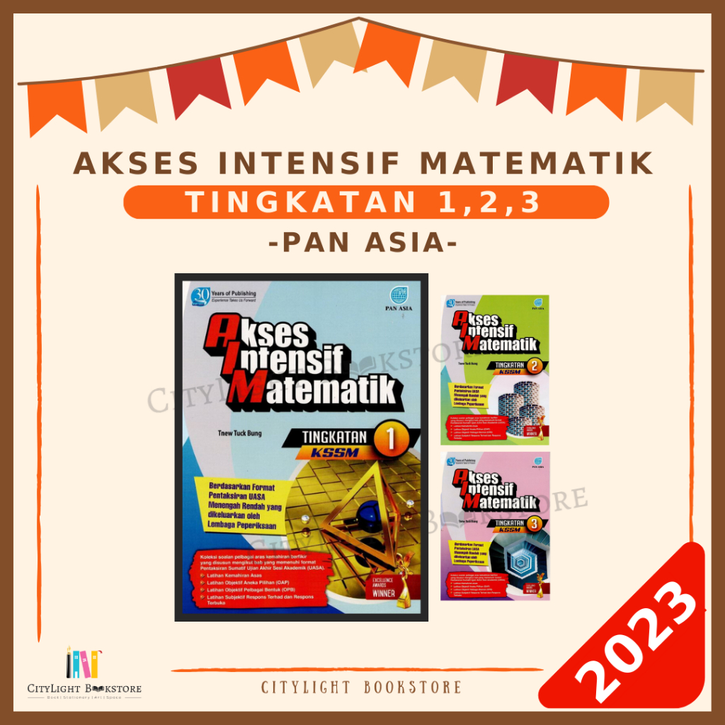 CITYLIGHT Buku Latihan 2023 Akses Intensif Matematik Tingkatan 1 2