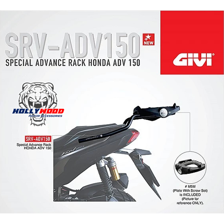 GIVI MONORACK EXTREME HEAVY DUTY ADVANCE RACK FOR ALL PVC TOP BOX