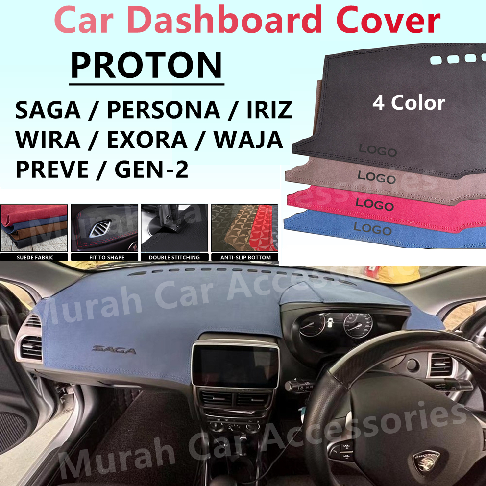 Proton Car Dashboard Cover High Quality Suede Color Model Saga Wira