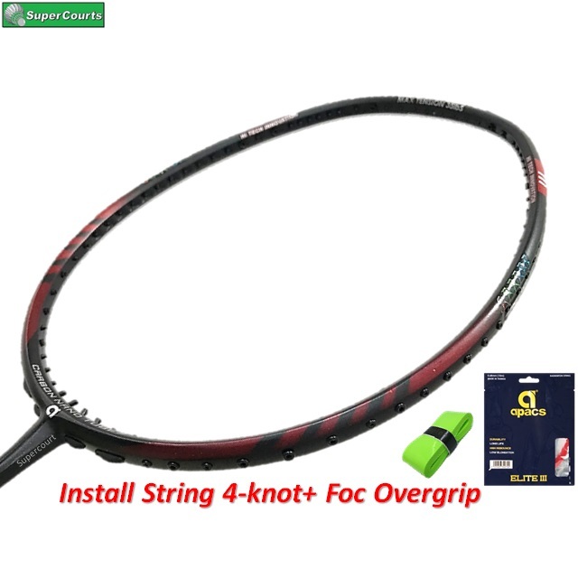 Install String Elite Iii Knot Foc Overgripapacs Lethal Max Lbs