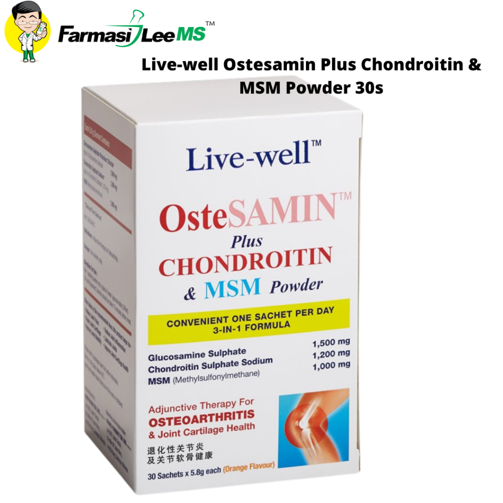 Live Well Ostesamin Plus Chondroitin Msm Powder S