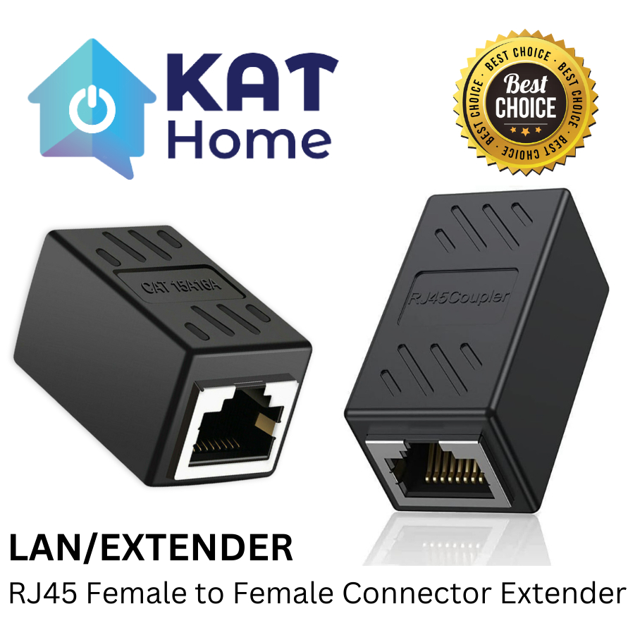 RJ45 COUPLER CONNECTOR ADAPTER FEMALE TO FEMALE NETWORK ETHERNET