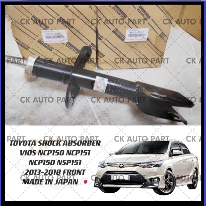 ORIGINAL TOYOTA VIOS NCP150 NSP151 2014 2019 FRONT Absorber Set 2pc