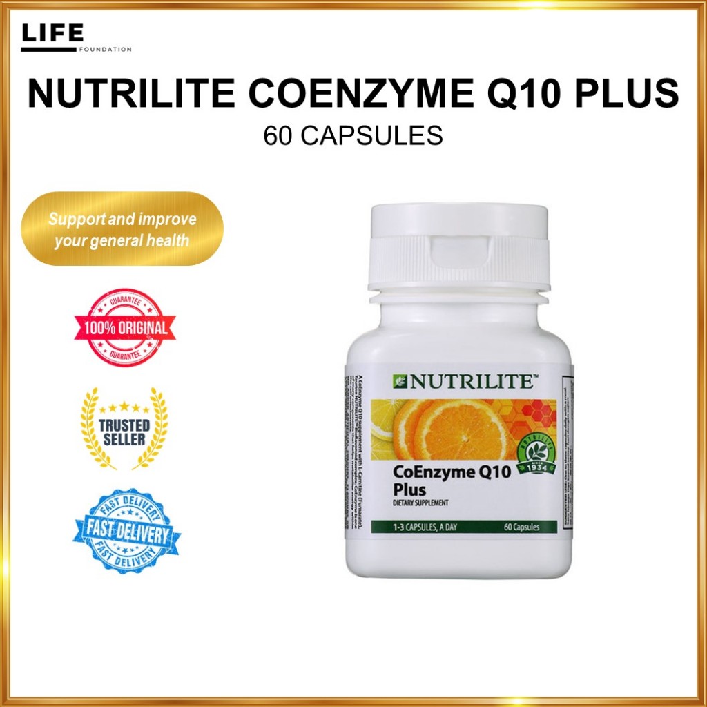 Nutrilite Coenzyme Q10 Plus 60 Cap 综合辅酶 Jantung Amway Shopee