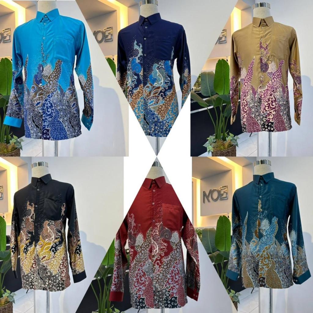 New Design Kemeja Corak Batik Wajida Stock Limit Corak Batik