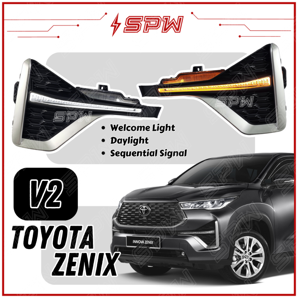 Toyota Innova Zenix 2023 Daylight LED DRL Daytime Running Light Light