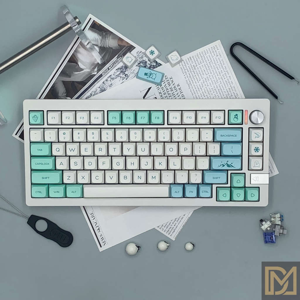 LOCAL STOCK Snow Mountain Keycap PBT XDA Profile Dye Sub Keycaps