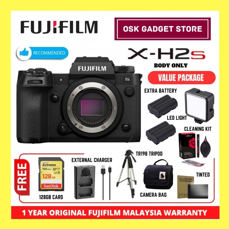 Fujifilm X H2S XH2S H2S Hybrid High Quality Photo Video Mirrorless