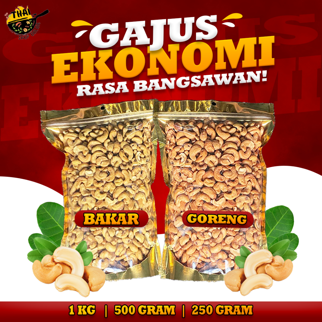 Kacang Gajus Bakar Goreng Ekonomi B Cashews Nuts Rosted G G Kg