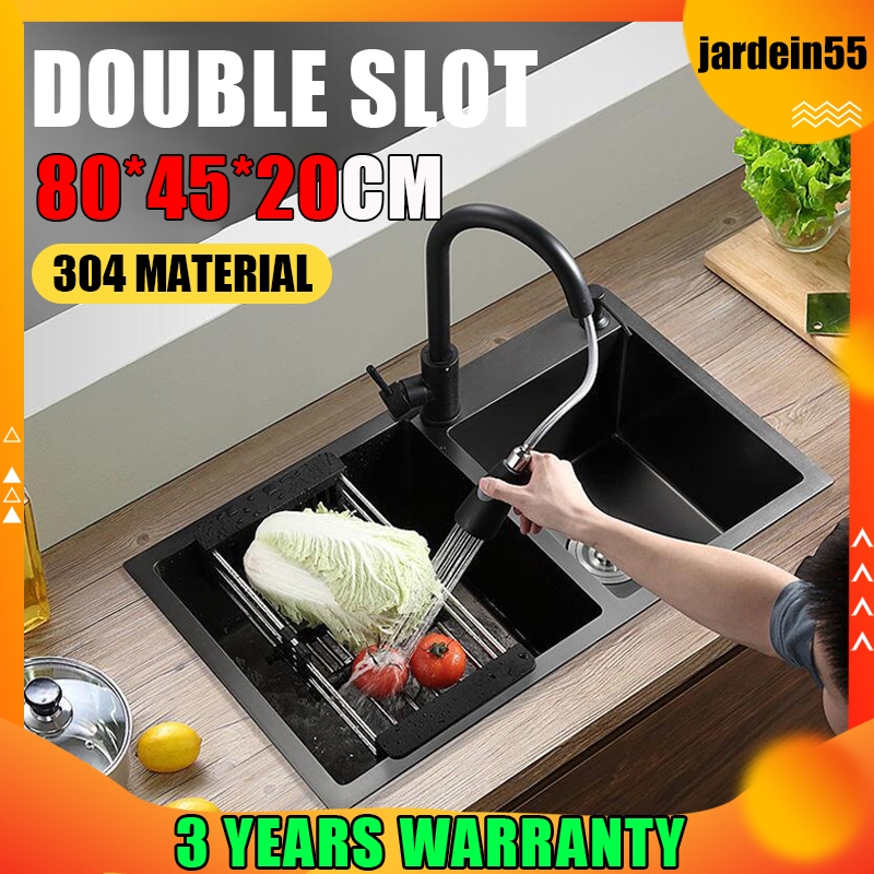 3 Year Warranty304 Sinki Stainless Steel Kitchen Sink Singki Dapur