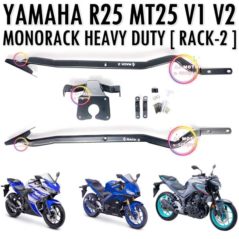 Rack Monorack Heavy Duty Yamaha R Mt V V V Tapak J Top Box